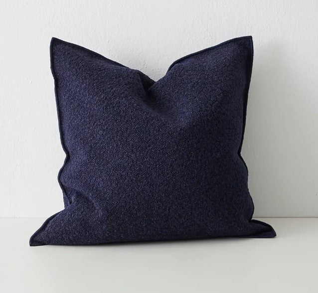 Alberto Boucle Cushion - Midnight