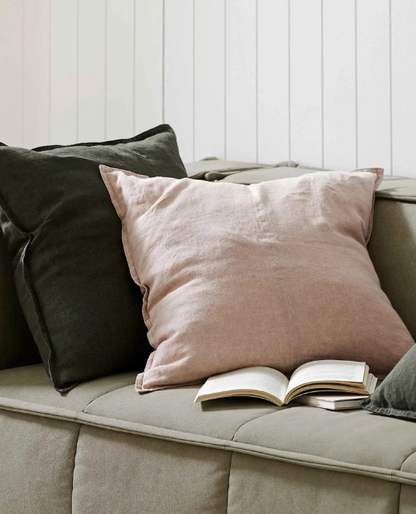 Como Linen Cushion - Blush