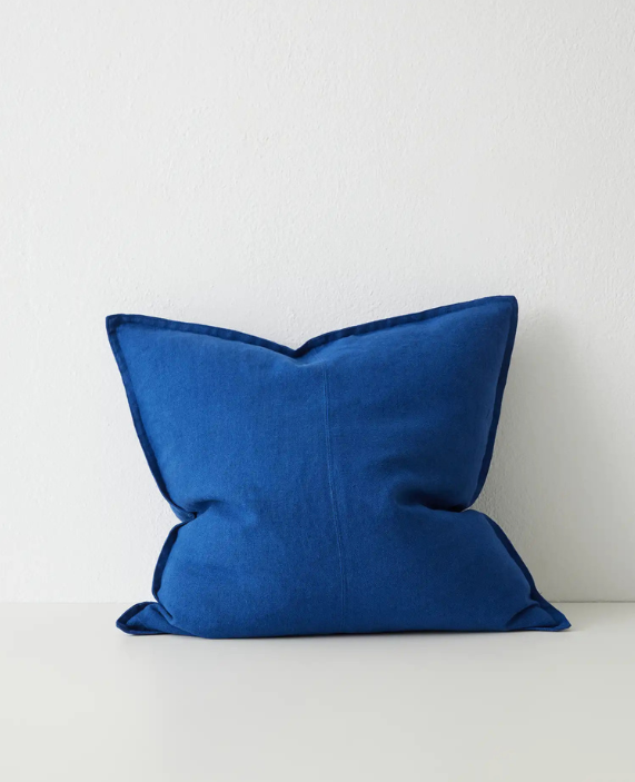 Como Linen Cushion - Cobalt