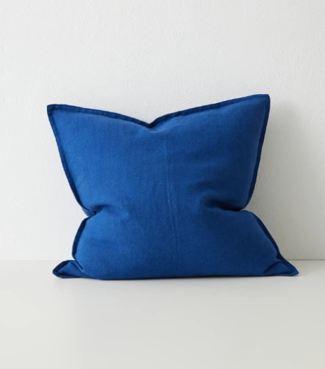 Como Linen Cushion - Cobalt