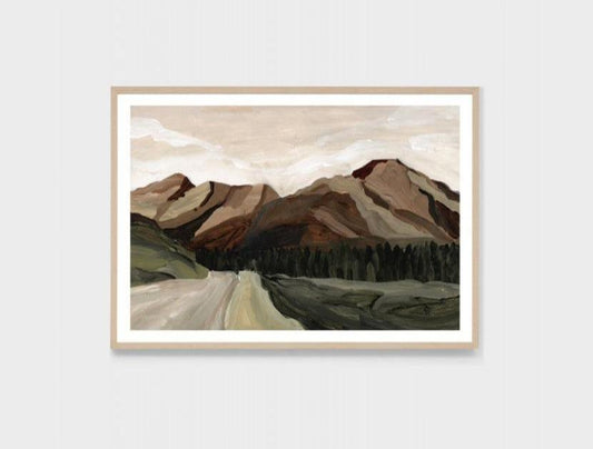 Country Drive - Framed Print