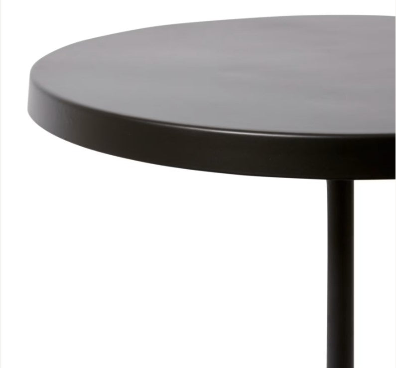 Kush Marble Side Table - Black