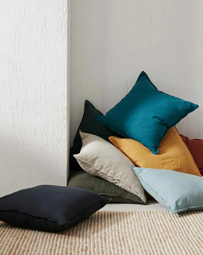 Como Linen Cushion - Ocean