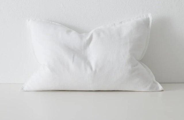 Como Linen Cushion - Snow