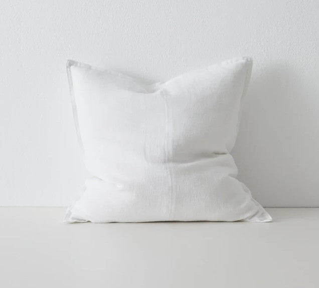 Como Linen Cushion - Snow