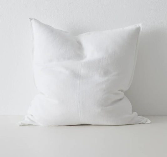 Como Linen Cushion - Snow