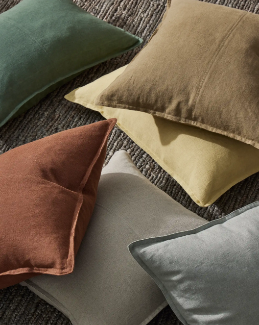 Como Linen Cushion - Spice