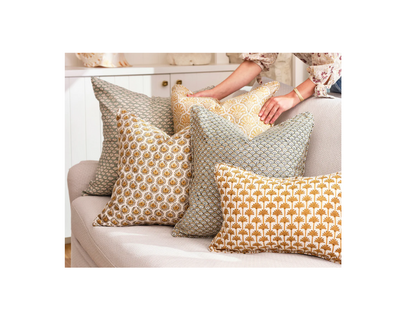 St Tropez Saffron Cushion - Walter G