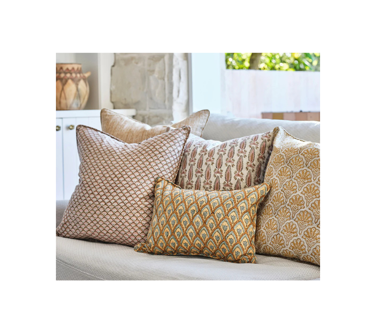 St Tropez Saffron Cushion - Walter G